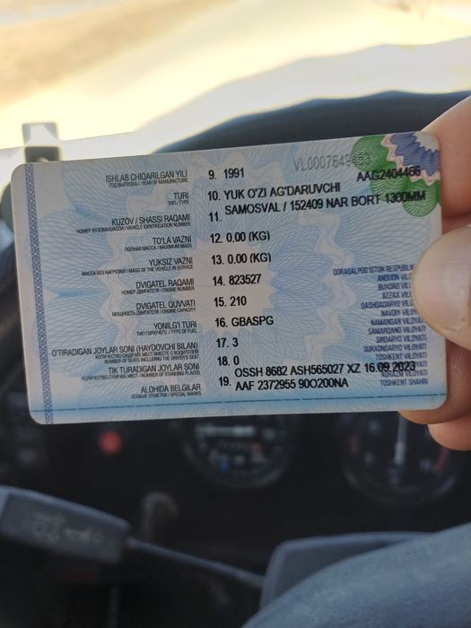 Камаз 55111 сотилади 1991 йил метон бор