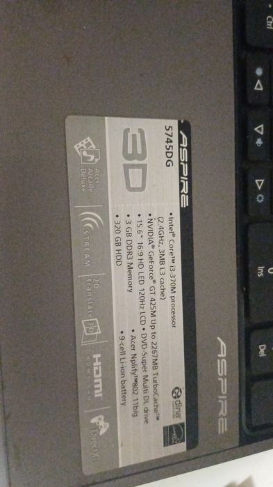 Ноутбук Acer aspire