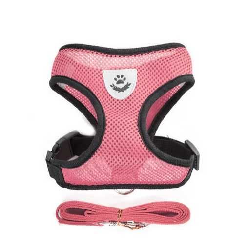 Нагръдник за куче с повод за малко куче котка жилетка каишка
