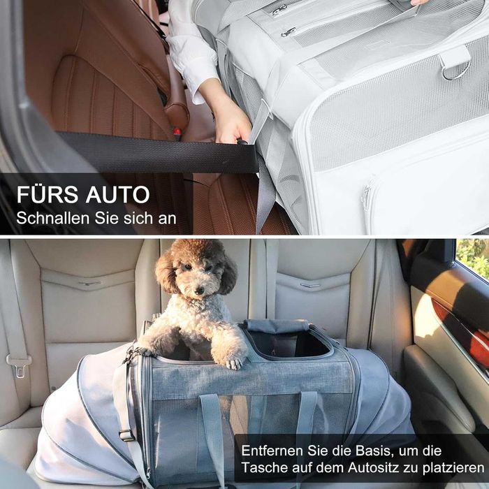 BEAUTYMONKEY.K Geantă de transport pentru 2 animale