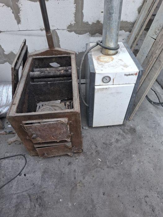 Печка газбен и отынмен