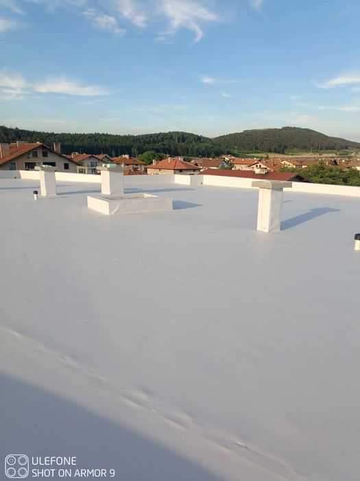 Ремонт на покрив с PVC и TPO Хидроизолации.
