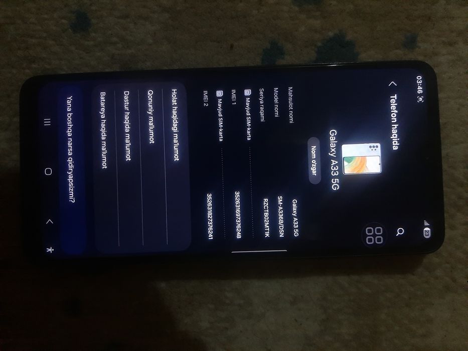 Samsung galaxy a 33  5g