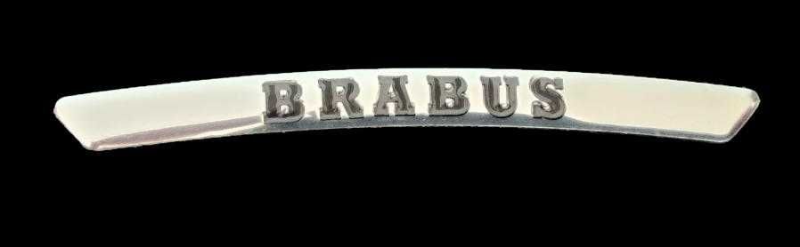 декорация за джанти Mercedes BRABUS сиви 4 броя метални стикери