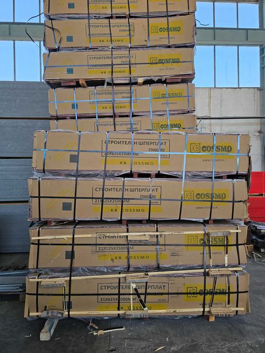 ТОП ЦЕНА - Строителен (хидрофобен) шперплат 21 мм, 8-12 цикъла