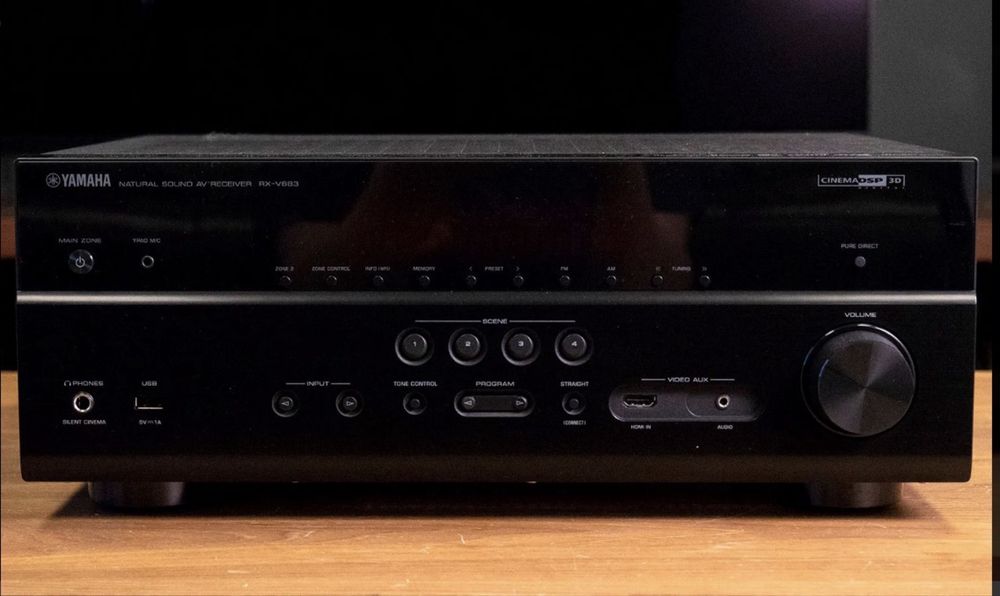 Sistem Home Cinema Complet Yamaha RX V683 Receiver 7.2 105W RMS si Morel BEAT X 5.1