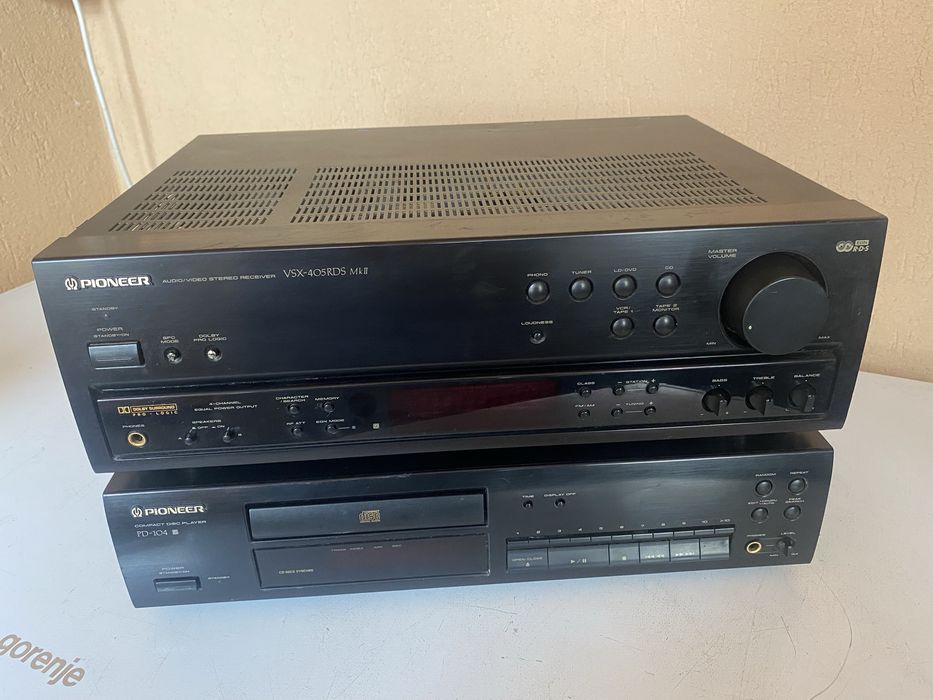 Amplituner Pioneer VSX 405 rds  CD player PD 104