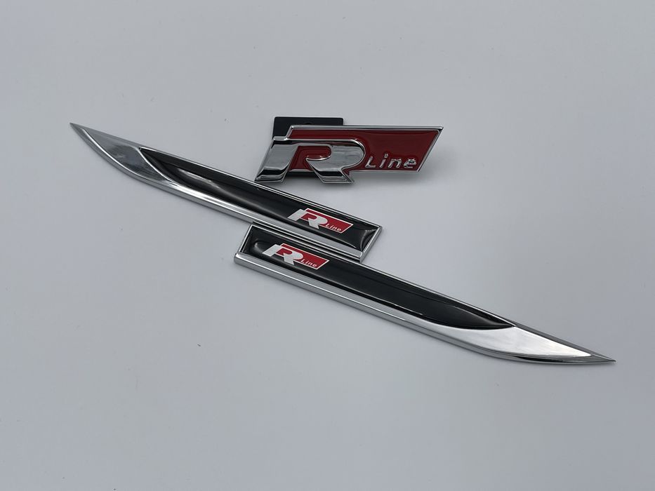 Set embleme VW R-line rosu nou