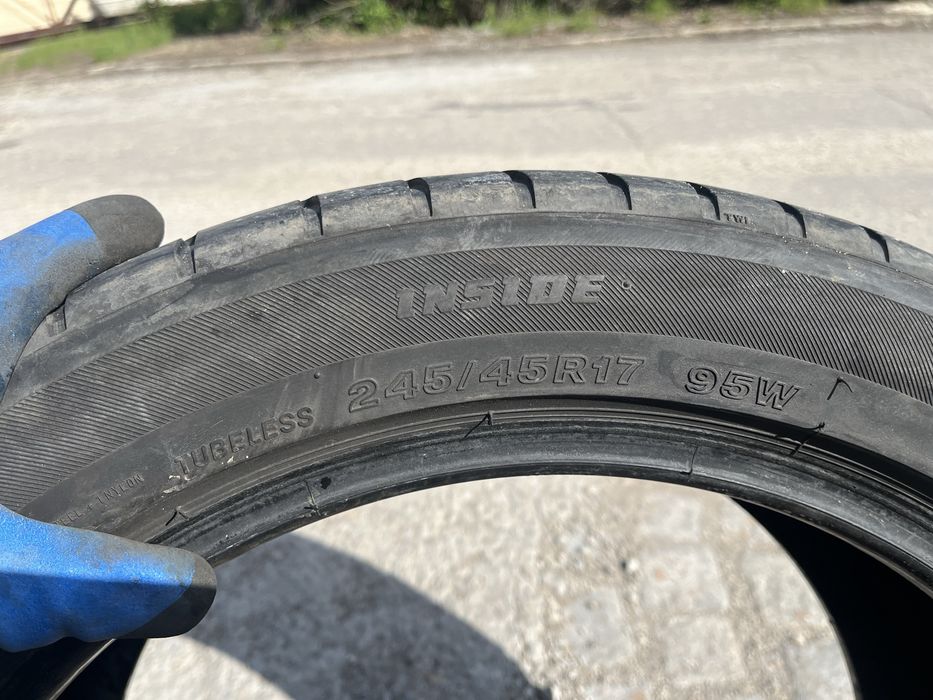 2 бр. летни гуми 245/45/17 Firestone 4 mm DOT 1613
