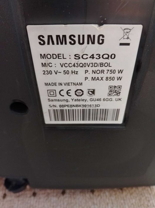 Прахосмукачка Samsung SC43Q0 на части