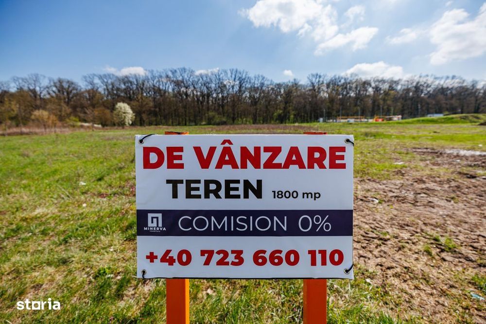 Teren construibil Dumbravita | langa Padurea Verde | Comision 0%