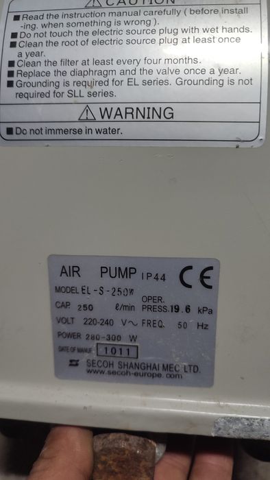 Pompa apa aerare fose iazuri