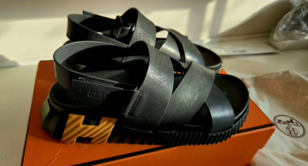 Сандали естествена кожа HERMES