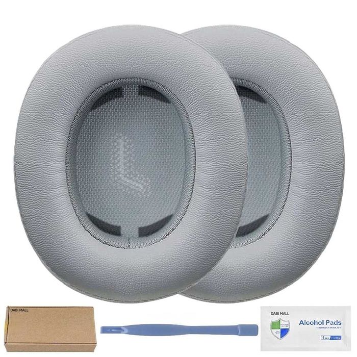 Set 2 bureti pentru casti JBL E55BT, Spuma cu memorie, Piele ecologica