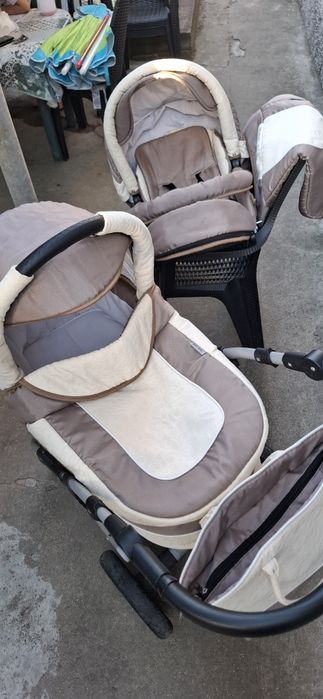 Baby Merc Leo Бебешка количка 2 в 1 Бежова.
 Удобна, стилна и супер маневрена!