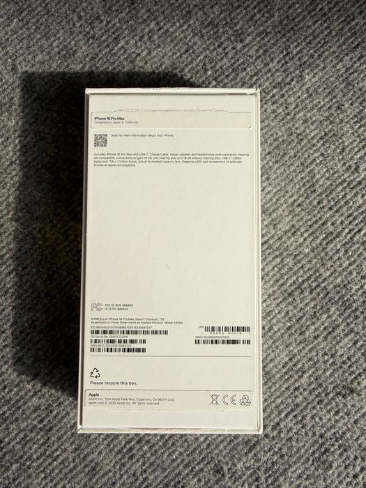 Iphone 16 Pro Max 1 TB Emkost 100%