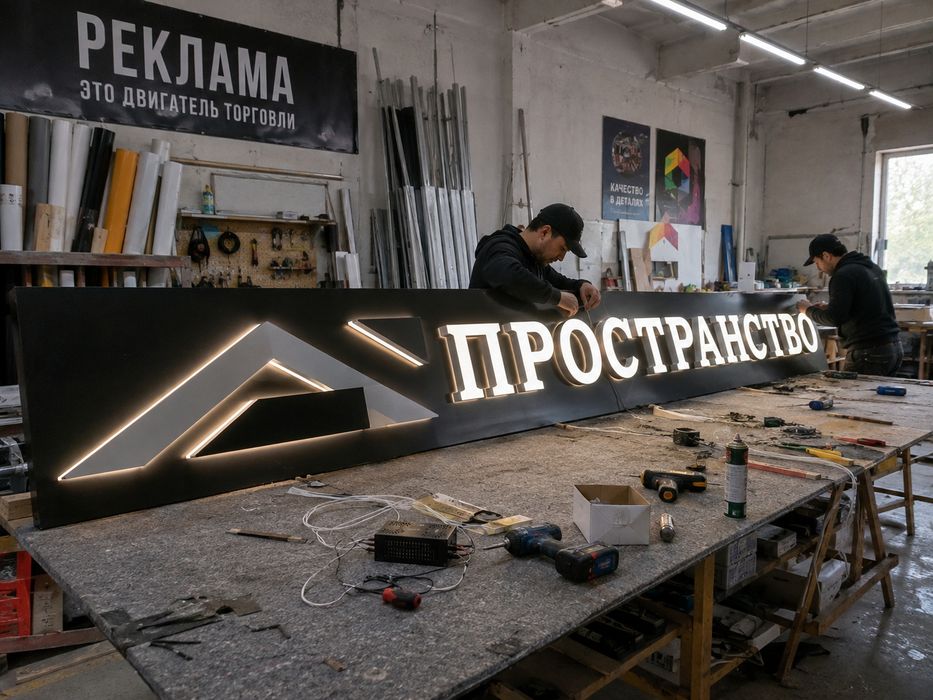 Вывеска. Рекламное агентство