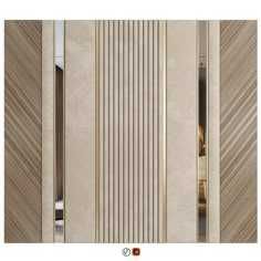 Луверы. Деревянные рейки. Декор панели