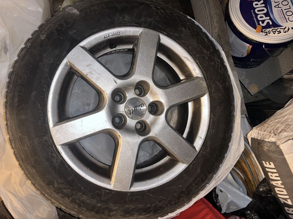 Jante Aluett R15 5x100 cu anvelope de iarnă noi