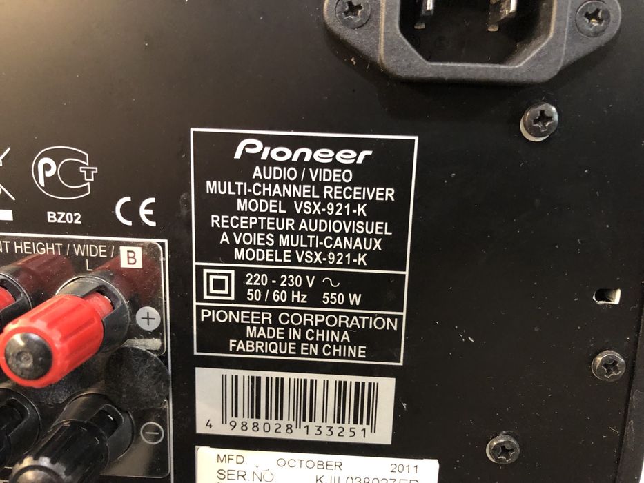 Pioneer VSX-921 resiver