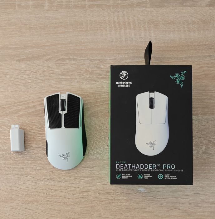 Мышь Razer DeathAdder V3 Pro + Донгл HyperPolling 8K Hz