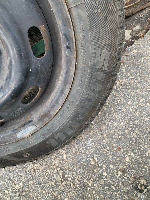 Зимни гуми 14 с железни джанти
