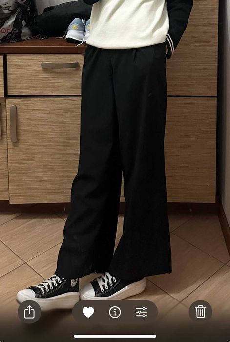 классические брюки с защипами zara