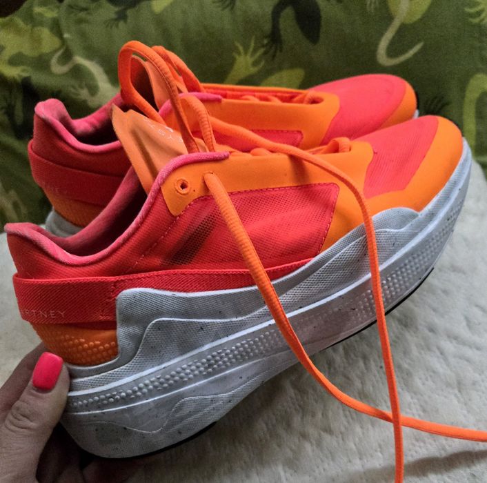 Adidas Stella McCartney уникални оригинални дамски сникърси цвят корал