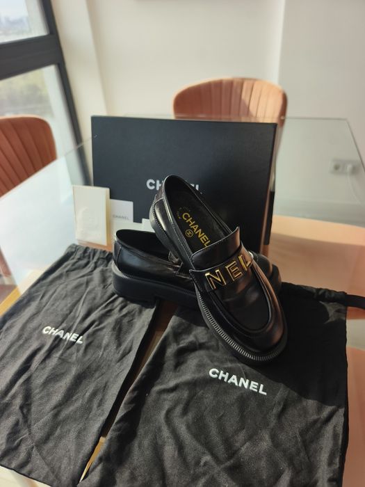 Pantofi Chanel 37.5, piele naturala vițel, autentici