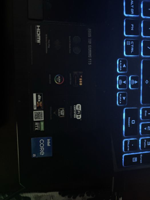 ASUS TUF I5 rtx 3050 ssd 16 gb