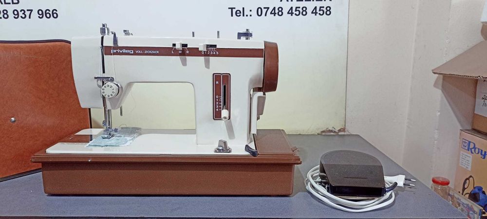 Masina de cusut electrica Privileg Voll-ZickZack pe transmisie metalic