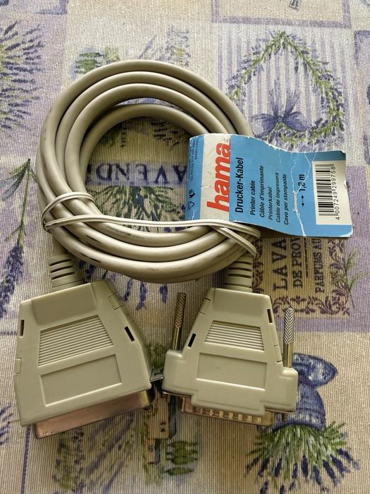 Cablu HAMA 29975 , Pentru imprimanta LPT DB25 tata-mama, 1,8m