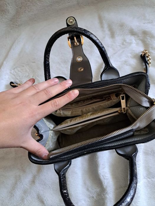 Дамска сива чанта