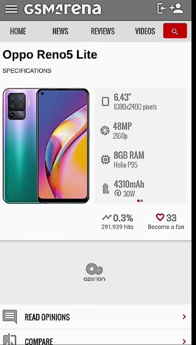 Орро рено 5 лаит