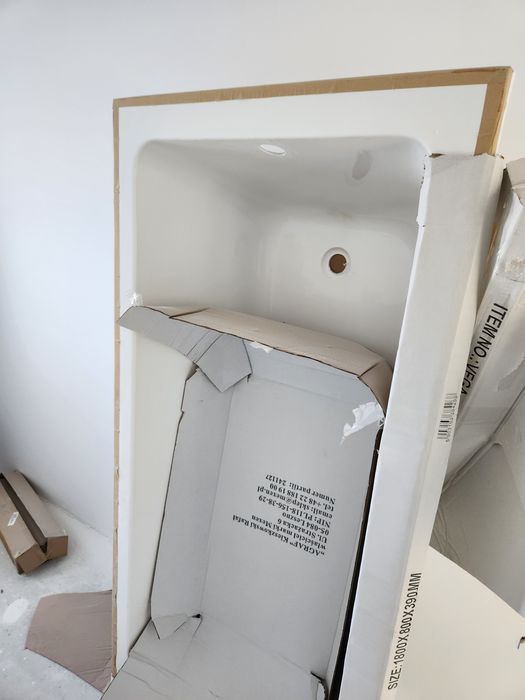 Cada de baie rectangulara 180x80 cm