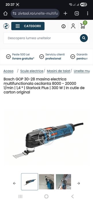Multifuncțională Bosch GOP 30-28 electrică nou