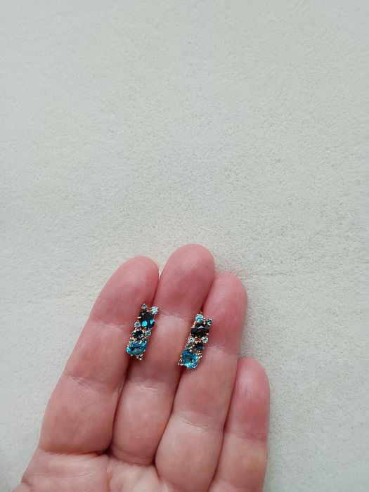 Серьги 585*топазы