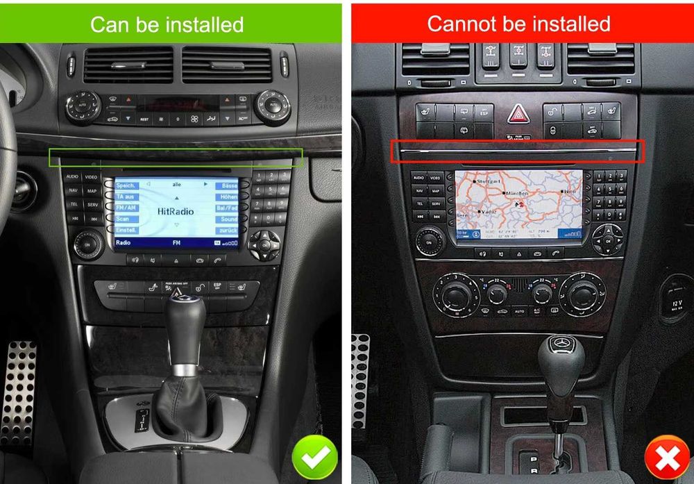 Мултимедия Mercedes E Class Двоен дин Мерцедес W211 Е320 Android CLK Е