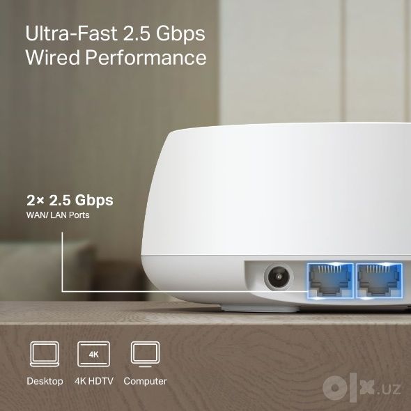 # TPlink Deco BE25 BE3600 3pack WiFi 7 2.5 Gigabit router MESH система