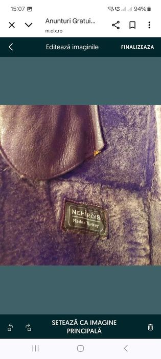 Jacheta bărbătească Extra large căptușită 5XL