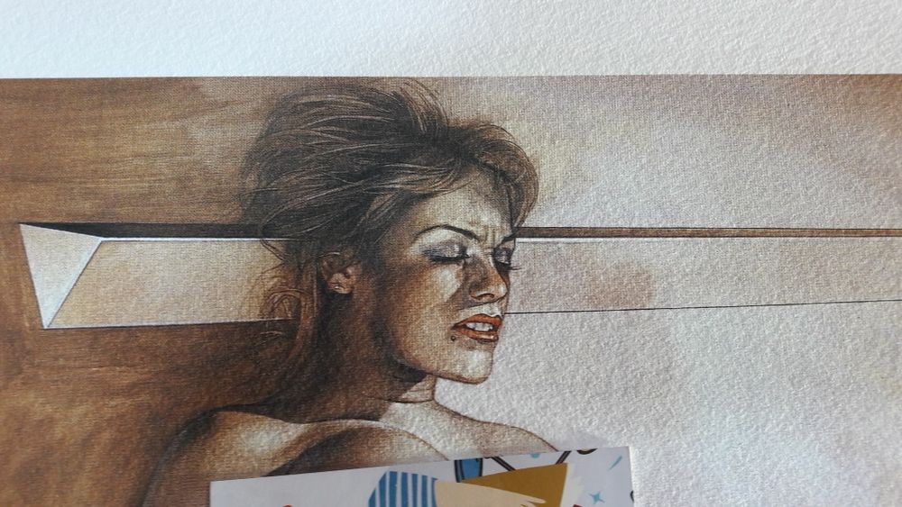 Litografie Hajime Sorayama , ediție HC , semnătură , timbru sec