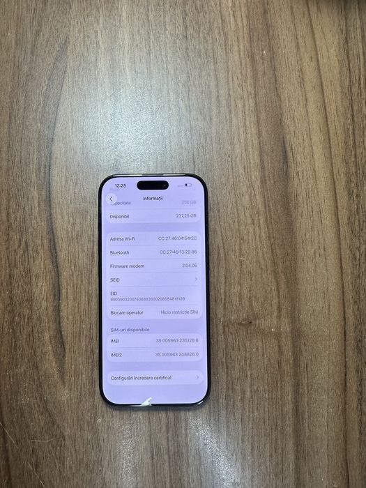 Iphone 16 pro baterie 100%