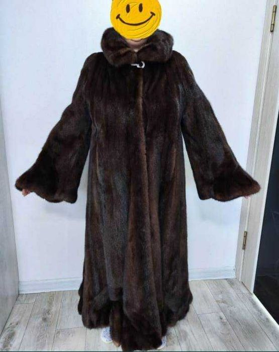 Шуба норковая "Трапеция"