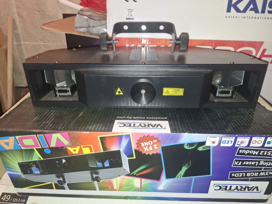 DJ Led  light laser Дискотечен ефект лазер 2 в 1