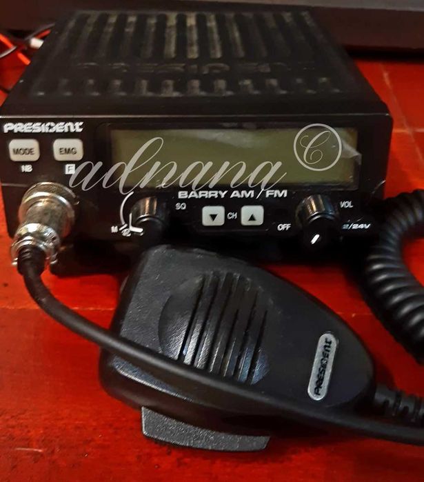 Statie Radio CB President BARRY 12/24v + Suport magnetic Sirio 125 PL