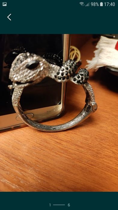 Браслет с черными агатами