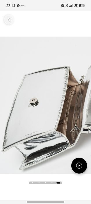 Дамска сребърна чанта Steve Madden