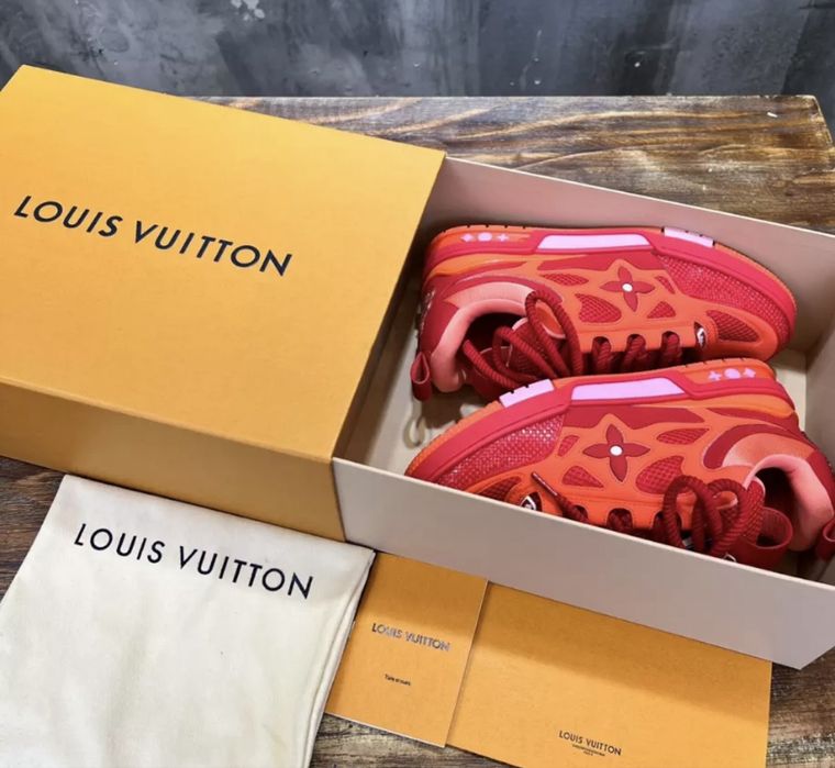 adidasi sneakers louis vuitton skate rosii