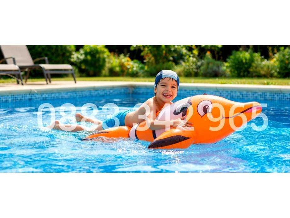 НОВИ! Надуваема водна играчка 155см Риба Клоун