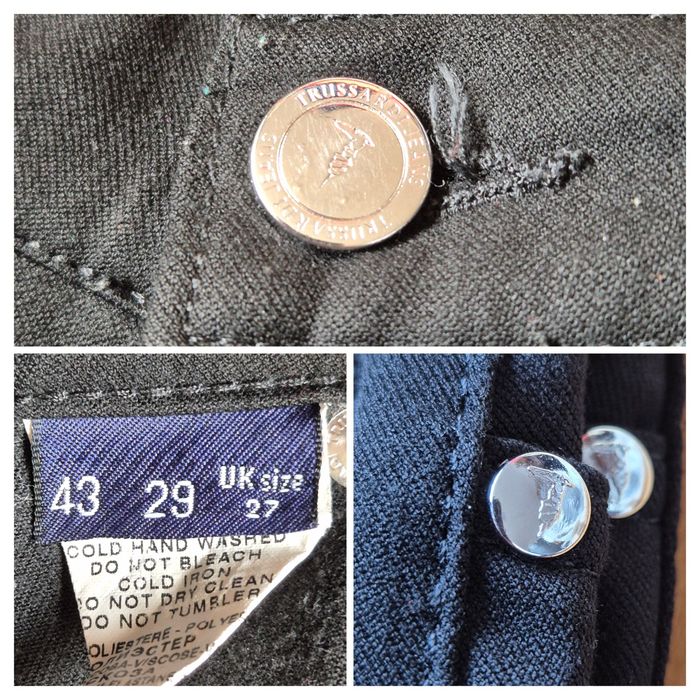 Pantaloni lux Trussardi Jeans, Drepti, evazați IT 43 / L - Femei